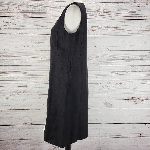 Giambattista Valli Paris Women's Linen Silk Color Block Sheath Dress Size 44 - Picture 3 of 13